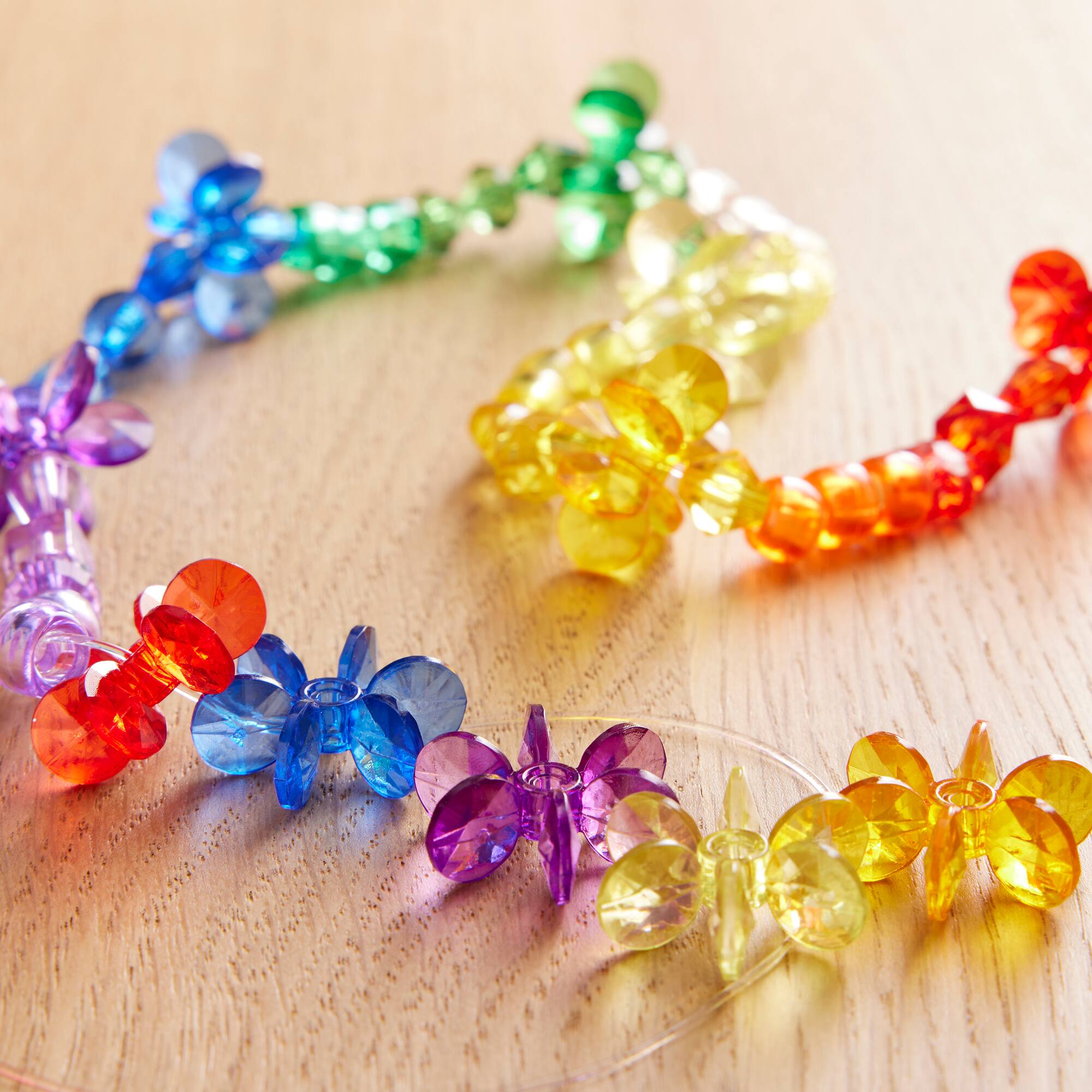 Rainbow Chunky Star Beads, 25mm by Creatology™